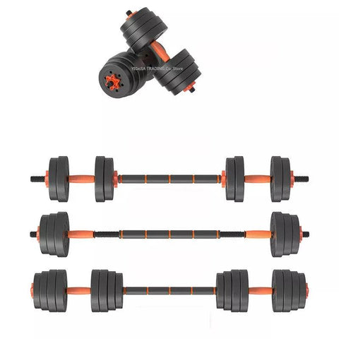 Home Gym Adjustable Dumbbell/Barbell Set (30kg) - Alt View