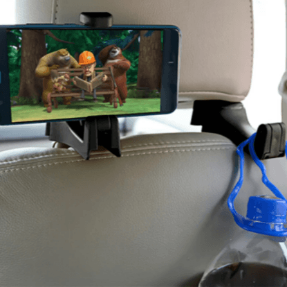 2in1 Car Headrest Hook Phone and Bag Holder (Each) - DMC Wholesale