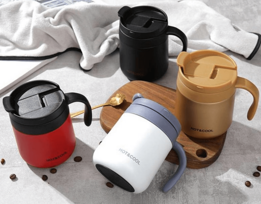 Double Steel Thermos Coffee Mug (500ml) - DMC Wholesale