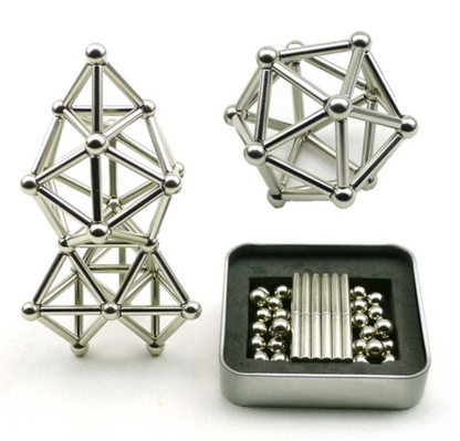 Magnetic Assembled Iron Rod And Ball Set (40 pcs)