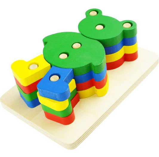Wooden Animal Column Set Puzzle - DMC Wholesale