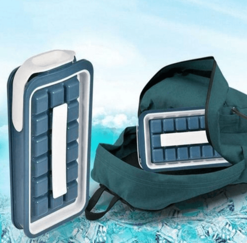 Foldable No Spill Ice Cube Tray