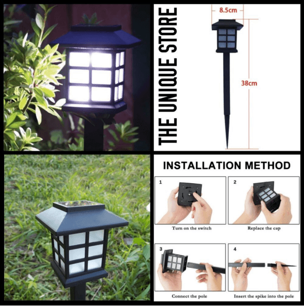 Solar Light Pathway Lights (2 pcs) - DMC Wholesale