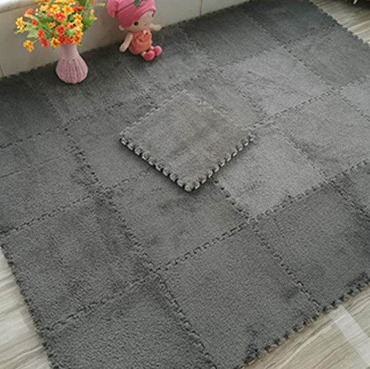 Fluffy Interlocking Carpet (9 pcs) - DMC Wholesale