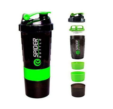 Protein Shaker and Drinking Bottle (500ml) - Alt View