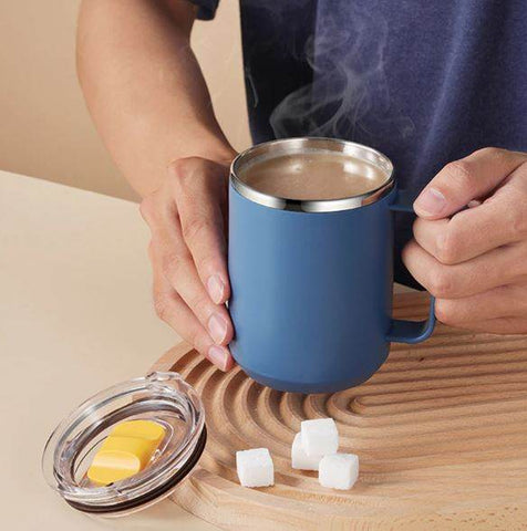 Stainless Steel Travel Coffee Mug (400ml) - Alt View