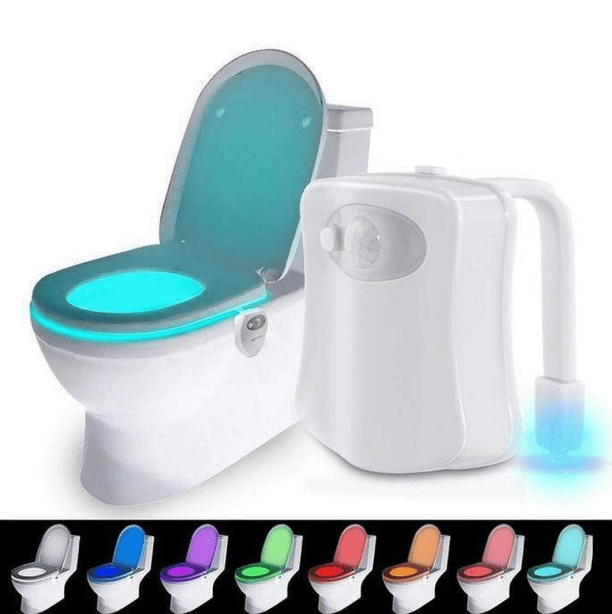 Multicoloured Motion Censored Toilet Light (8 Colour) - DMC Wholesale
