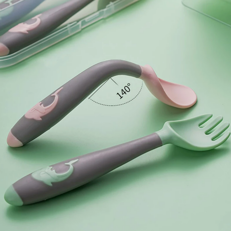 Play And Learn To Eat Spoon And Fork Set