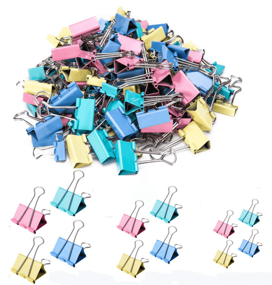 Colourful Binder Clips (25mm)(48 pcs) - DMC Wholesale