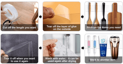 Broad Waterproof Nano Magic Reusable Ivy Grip Tape (3m) - DMC Wholesale