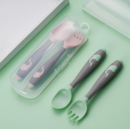 Play And Learn To Eat Spoon And Fork Set