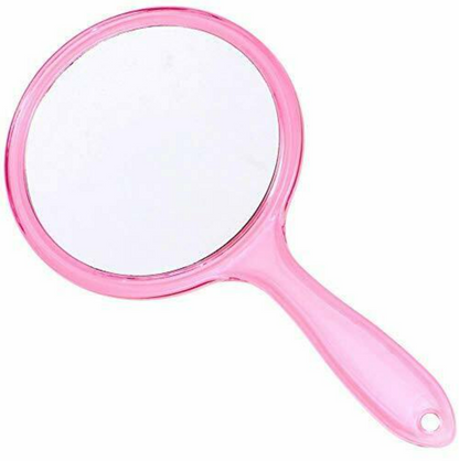Double Sided Glass Hand Mirror