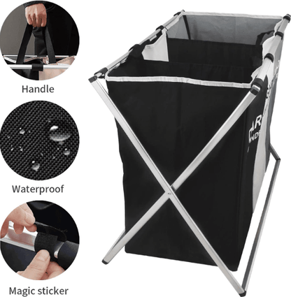 Foldable Sorting Laundry Basket (3 Compartment) - DMC Wholesale