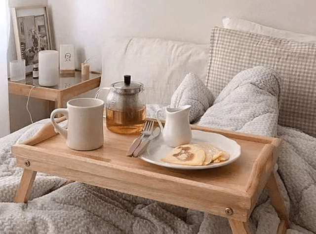 Bamboo Folding Table And Tray