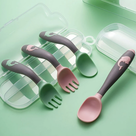 Play And Learn To Eat Spoon And Fork Set - Alt View