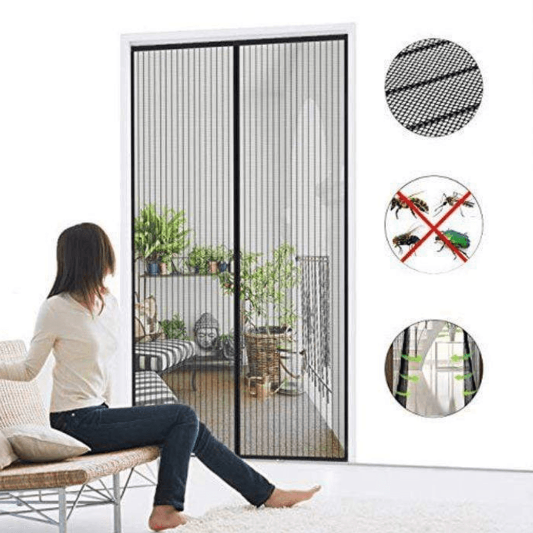 Magic Mesh Magnetic Hands Free Screen Door - DMC Wholesale