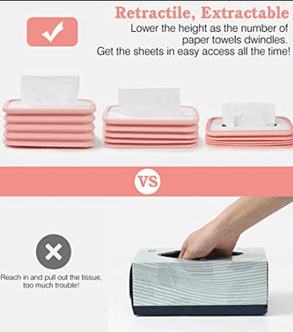 Foldable Silicone Tissue Box - DMC Wholesale