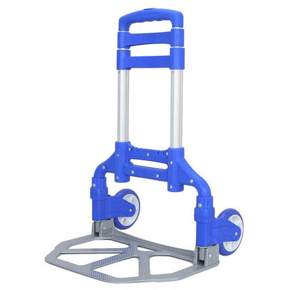 Aluminium Folding Portable Heavy Duty Push Trolley - DMC Wholesale