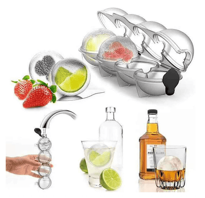 DIY 4 Holes Round Ice Ball Tray - DMC Wholesale
