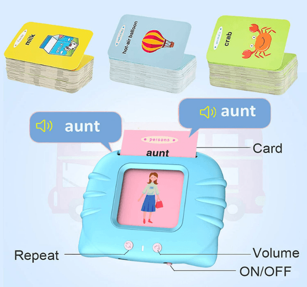 Words Card Reading Learning Machine (Pink Only) - DMC Wholesale