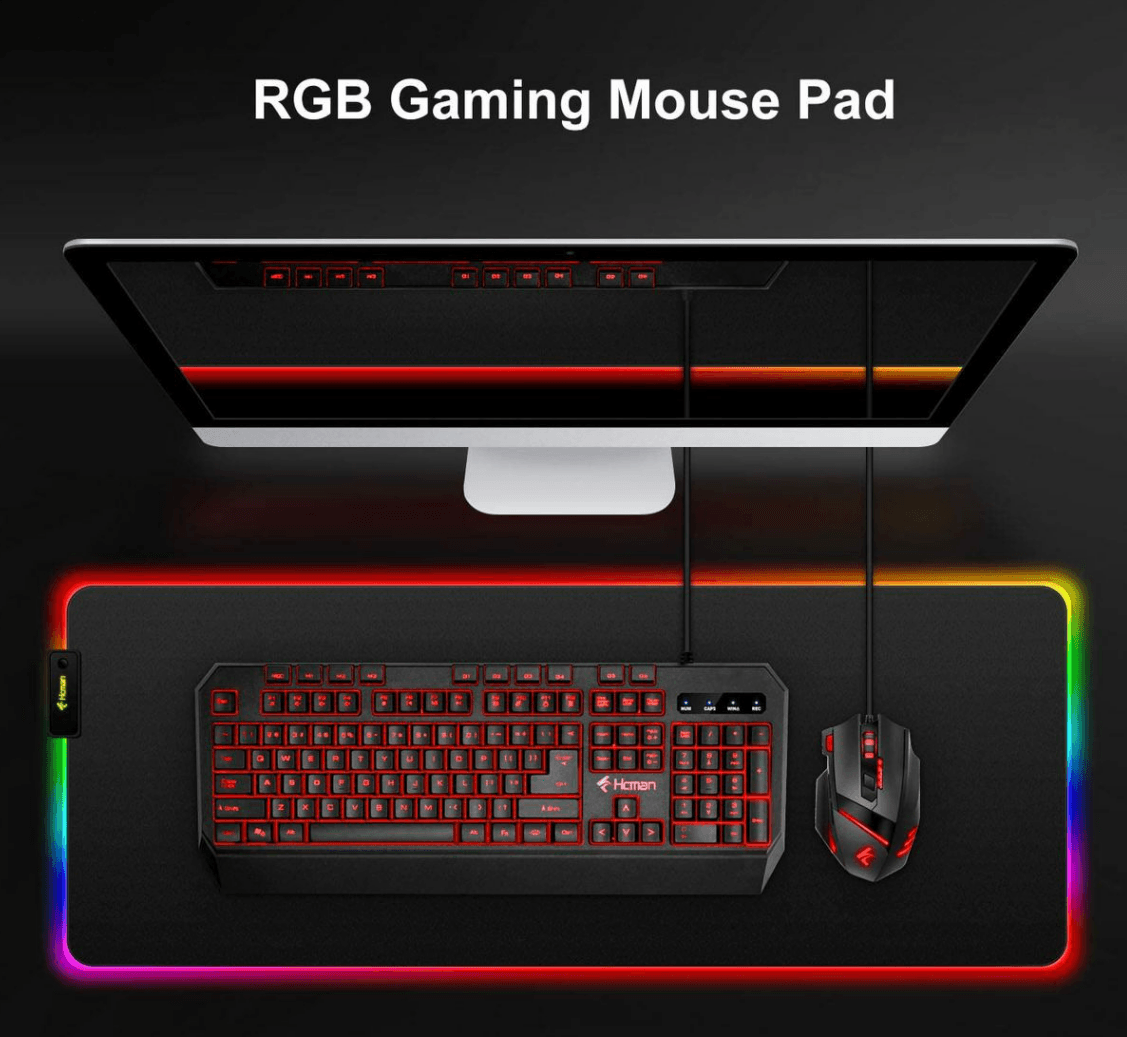 RGB Soft Light Gaming Mouse Pad (800mm x 300mm) - DMC Wholesale