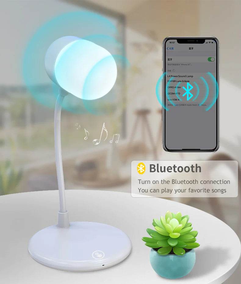 3in1 Smart Speaker, Charging Lamp - DMC Wholesale