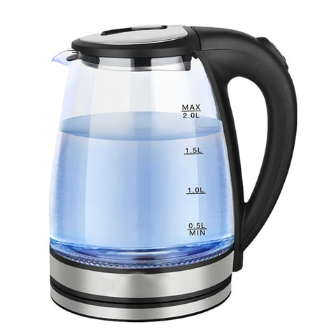 Glass LED Light Kettle (2L)(Stainless Steel) - Alt View
