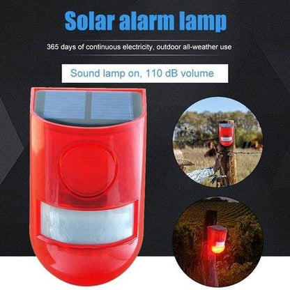 Solar Sound And Light Warning Light - DMC Wholesale