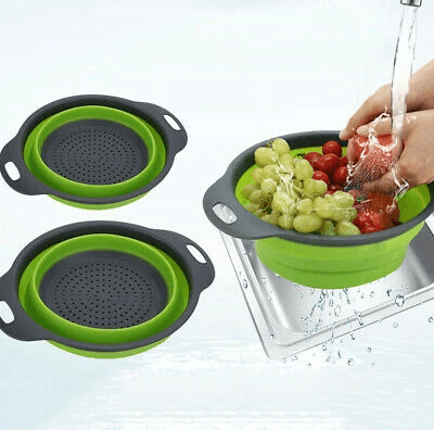 Collapsible Filter Basket Colanders (2 pcs) - DMC Wholesale