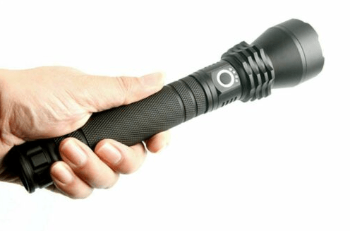 Chargeable Tactical Zoom Waterproof Aluminium Torch - 3X Light Modes - DMC Wholesale
