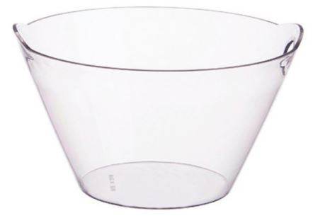 Round Double Ears Plastic Ice Bucket - DMC Wholesale