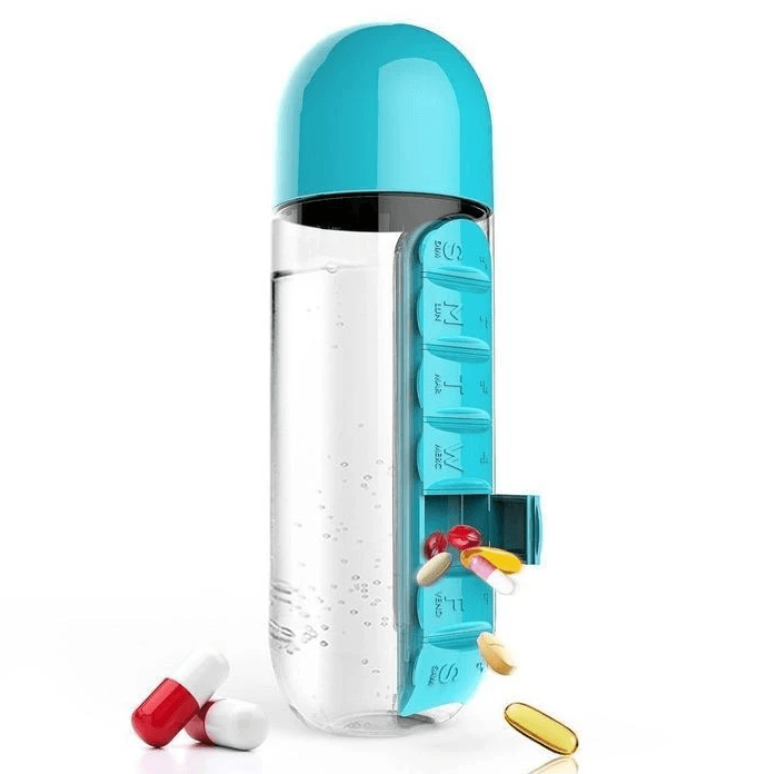 Pill And Vitamin Organiser Bottle - DMC Wholesale