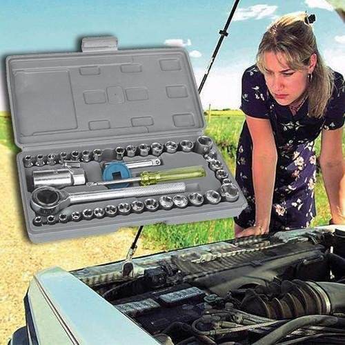 Combination Socket Wrench Set (Large)(40 pcs) - DMC Wholesale
