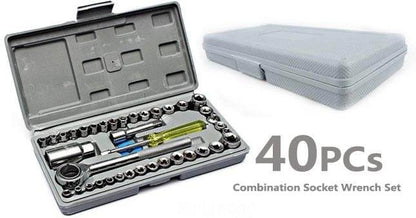 Combination Socket Wrench Set (Large)(40 pcs) - DMC Wholesale