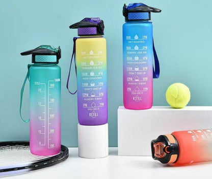Motivational Time Marker Water Bottle (1L) - DMC Wholesale
