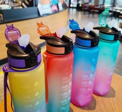 Motivational Time Marker Water Bottle (1L) - DMC Wholesale